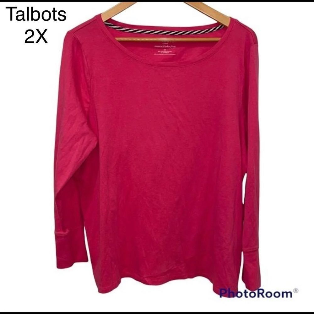 Talbots Pink Long Sleeved T-Shirt Size 2X